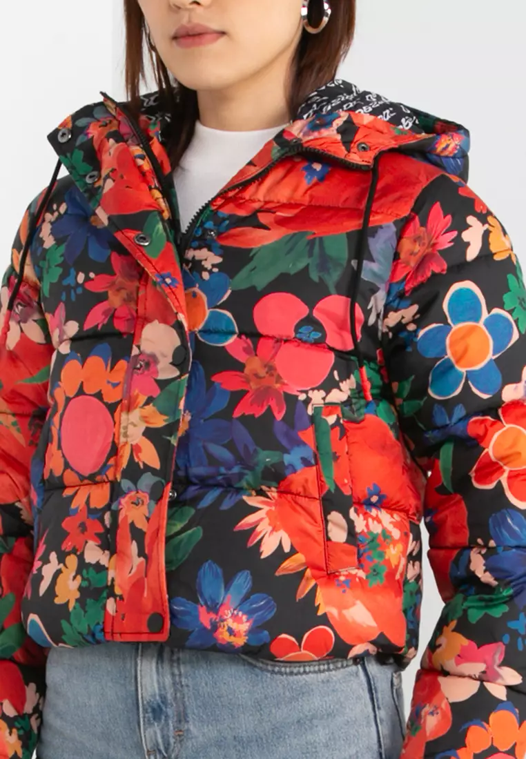 Padded floral jacket online