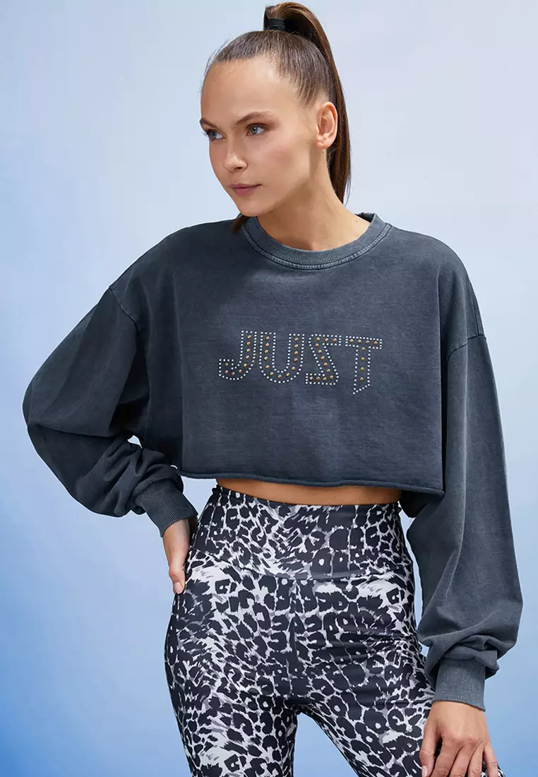 Buy KOTON Oversized Crop Sweatshirt Online ZALORA Malaysia