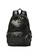 Lara black Plain Zipper Backpack - Black 7F6EEAC7361D9CGS_1