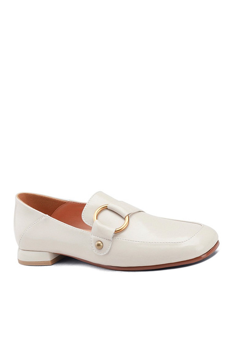 VANSA Comfort Square Toe Buckle Loafers VSW-F02218167