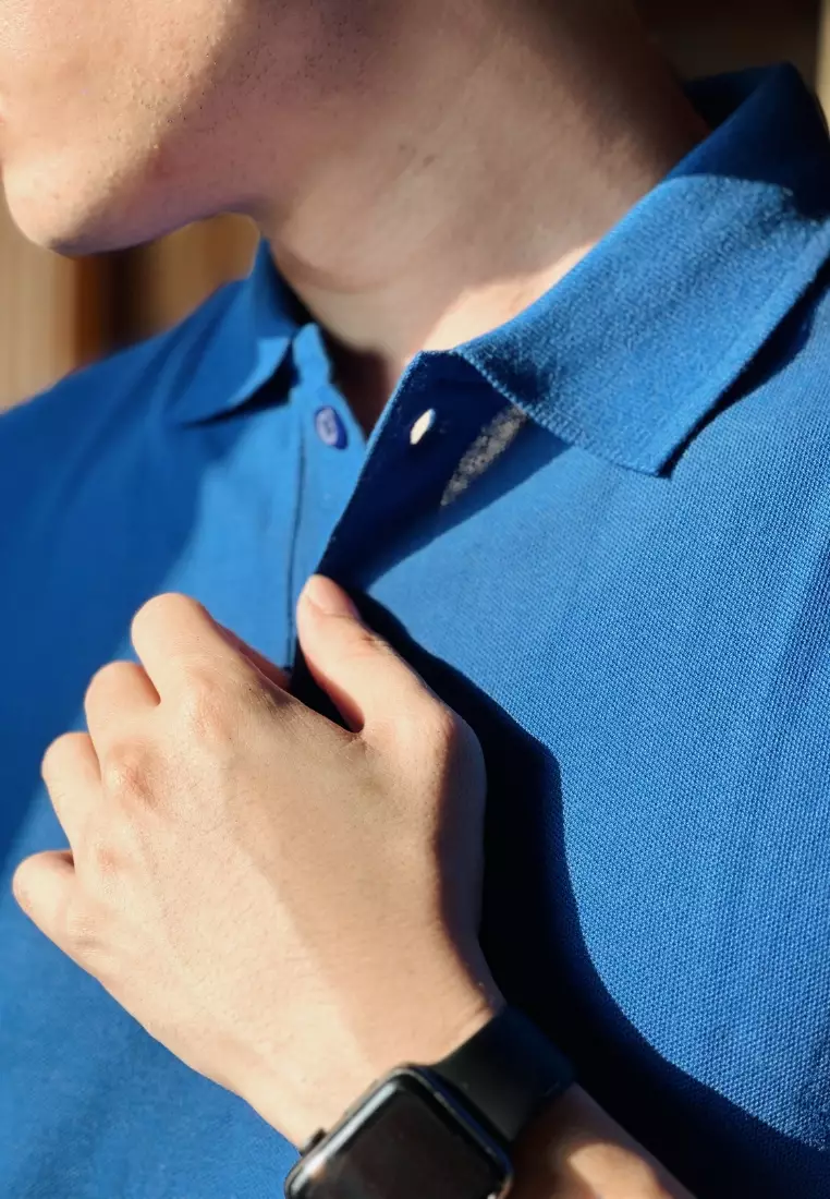 Kale Park Dark Blue 02 / Kaos Polo Pria Lengan Pendek Kerah / Polo Shirt Slim Fit