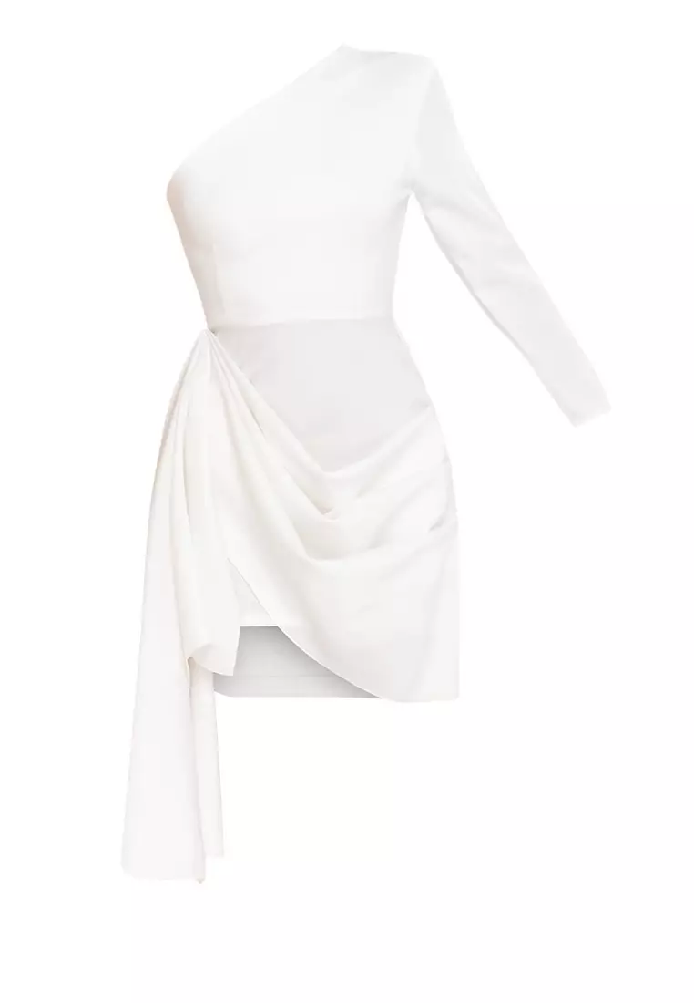 Monet Asymmetrical Longsleeved Mini Dress