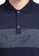 FOREST navy Forest Slim Fit Pattern Collar T Shirt Men Polo Tee - 23698-33Navy D0C64AA4B1BD1AGS_4