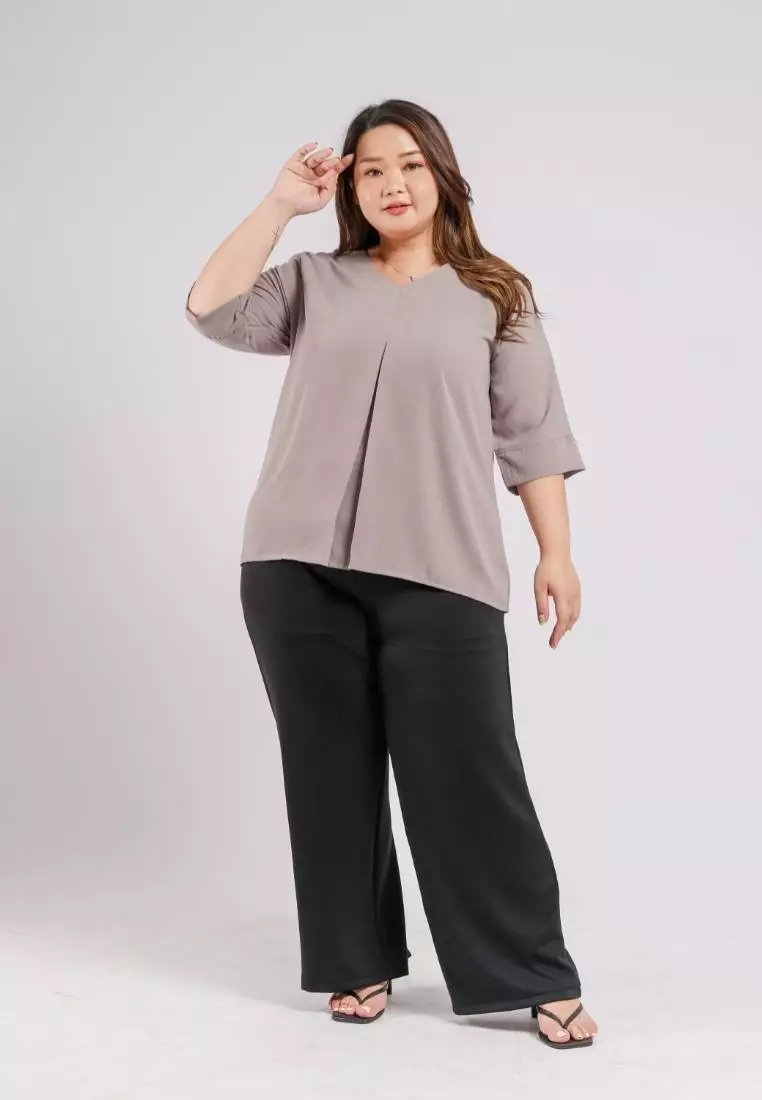 Semi formal pants and blouse for plus on sale size