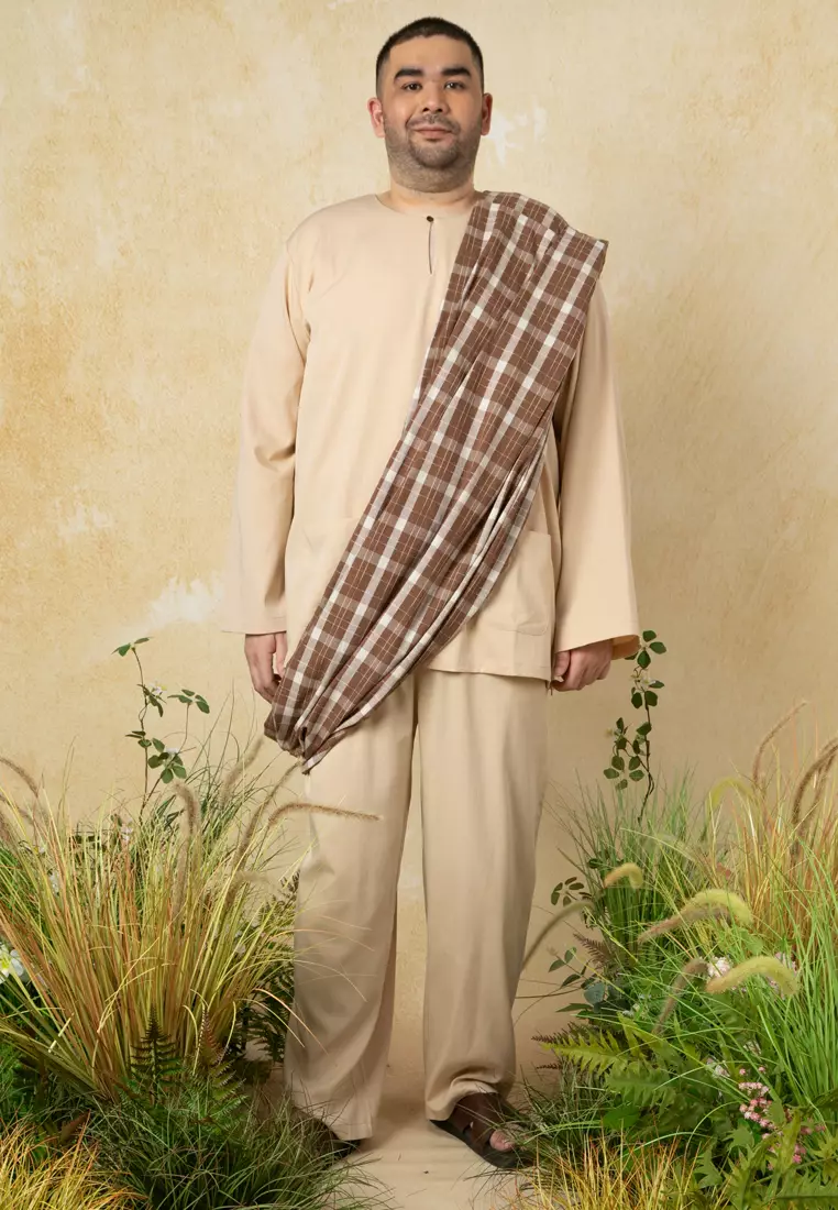 Plus Size Teluk Belanga with Sampin Set