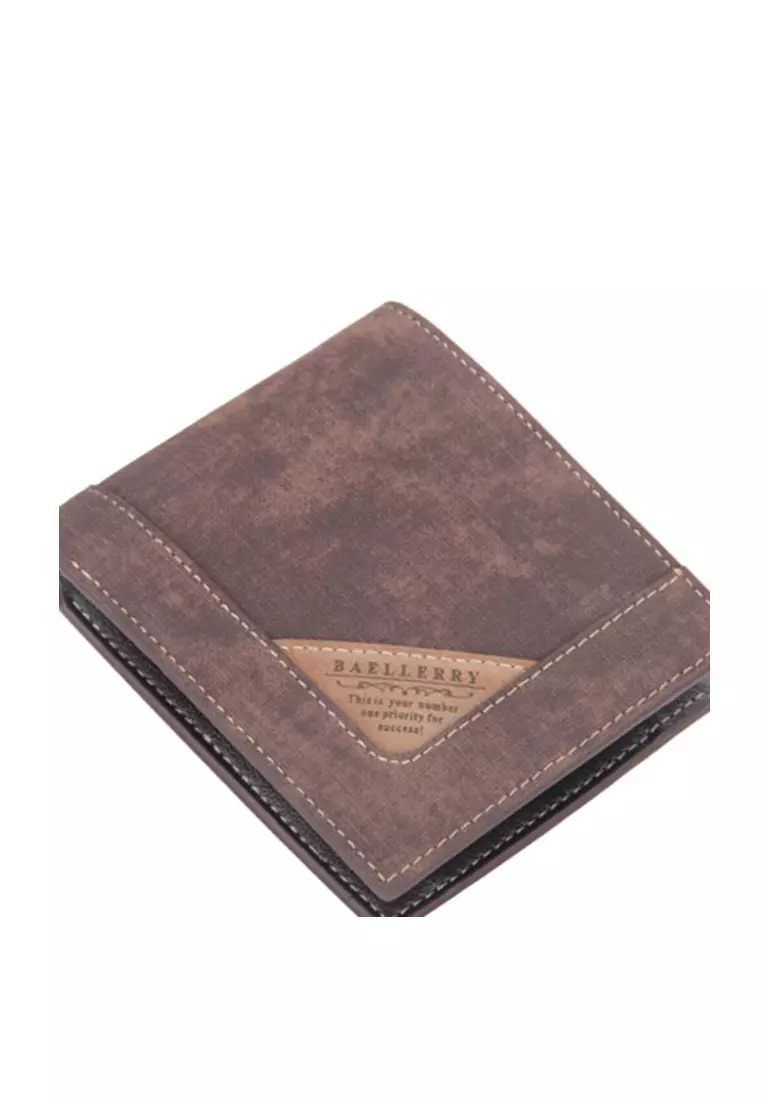 Dompet Lipat Pria PU Leather Tampilan Kulit Matte Quality Premium ORIGINAL