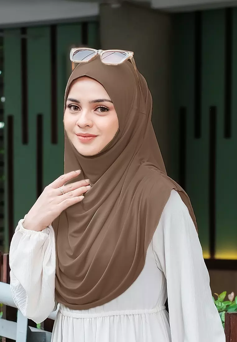 HIJAB INSTAN FATHIA - COFFEE