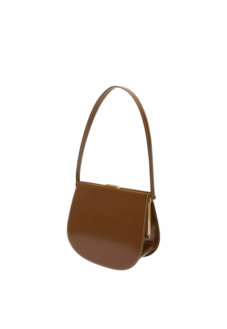 Lune Forme Bag - Cognac Brown