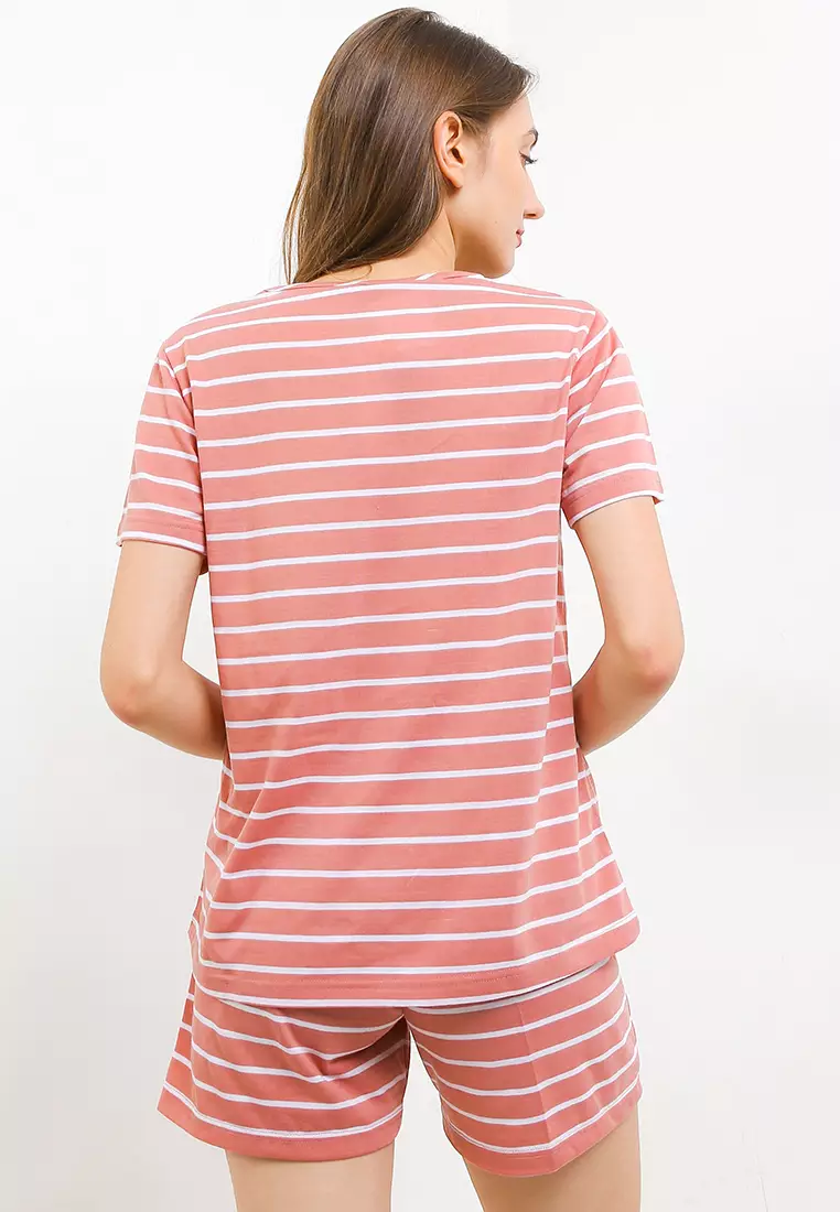 Pyjama Baju Tidur  Short Sleeve Short Pants Sleepwear
