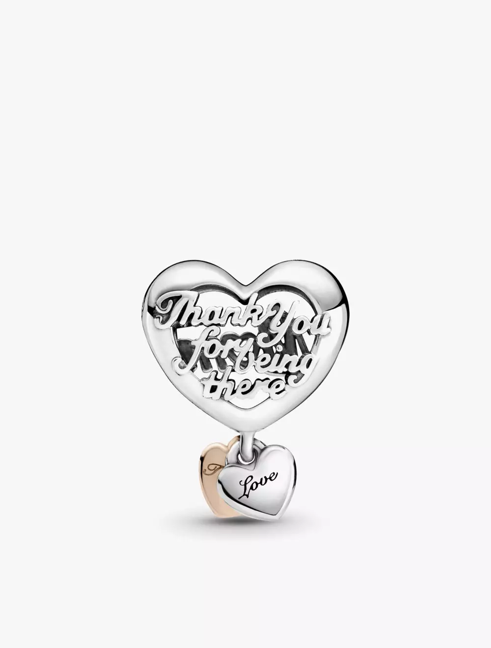 Mum and heart sterling silver and Pandora Rose charm