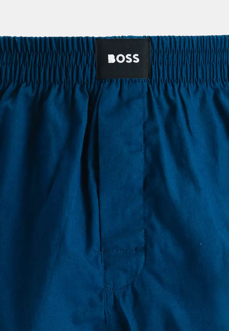 Buy BOSS Logo Cotton Pyjama Boxers 2 Pack - BOSS Business 2026 Online ...