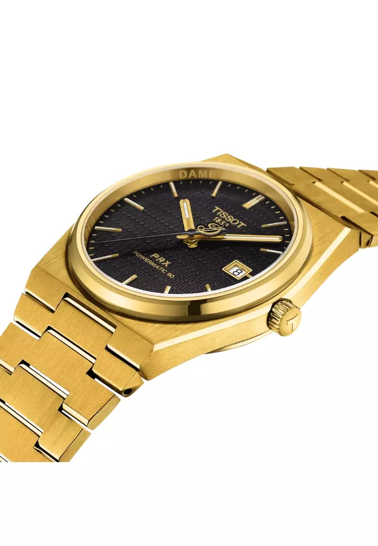 Tissot PRX Powermatic 80 40mm Damian Lillard Special Edition Gold PVD Stainless Steel Band Automatic T1374073305100