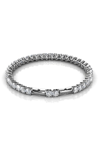Her Jewellery silver ON SALES - Her Jewellery Venus Bracelet (White Gold) with Premium Grade Crystals from Austria HE581AC0R9W5MY_1