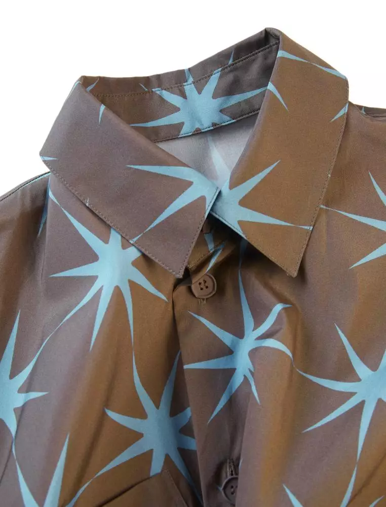 Loose Star Pattern Everyday Casual Short Sleeve Shirt