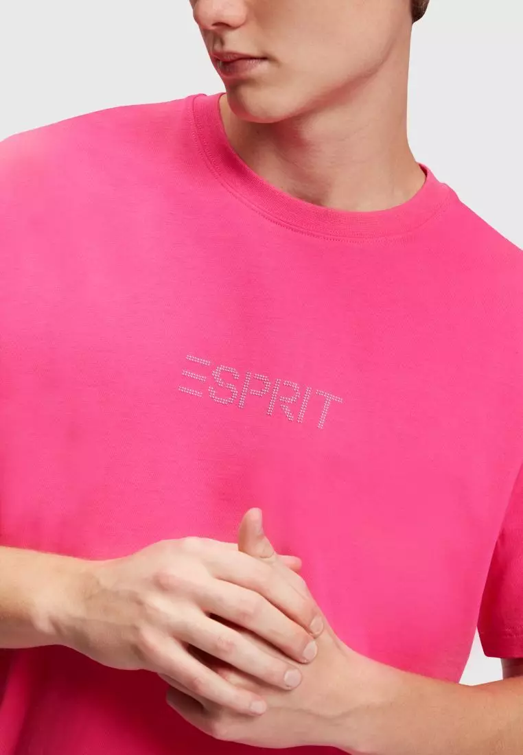 ESPRIT ESPRIT Stud logo applique t-shirt 2024 | Buy ESPRIT Online | ZALORA  Hong Kong