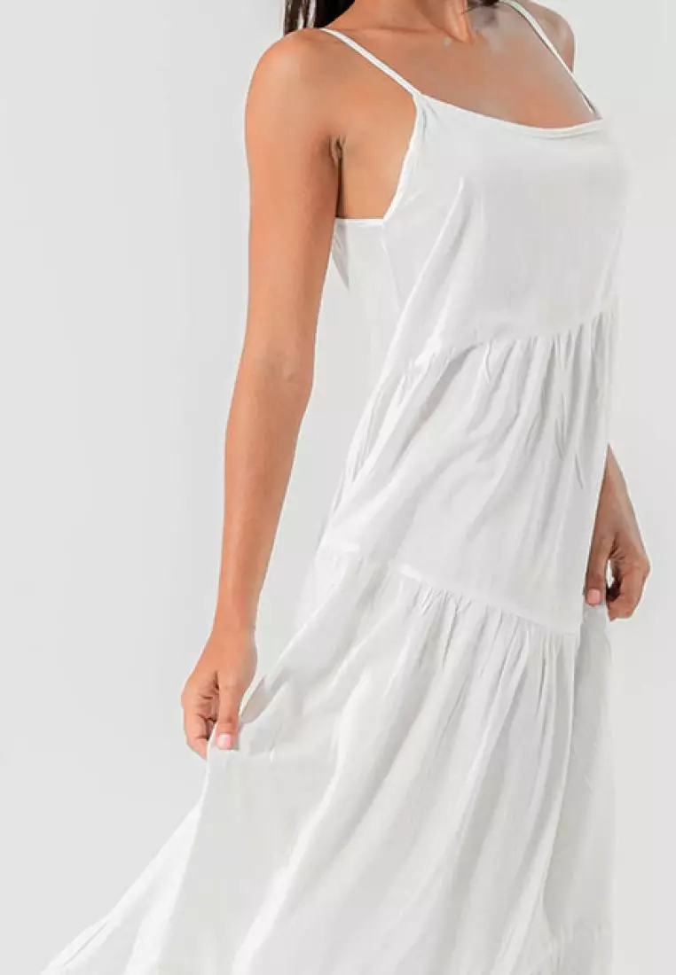 Black Dove Dress Off White