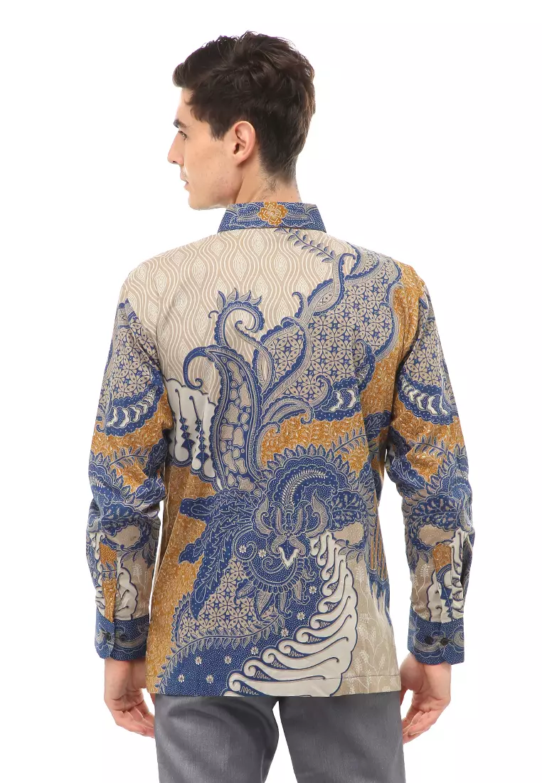 Kendrick Atasan Formal Kemeja Batik Pria Bramantya Long Sleeve Material Cotton ORIGINAL