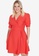 Trendyol red Plus Size Crossover Front Mini Dress 56F45AA2E4F4CEGS_1