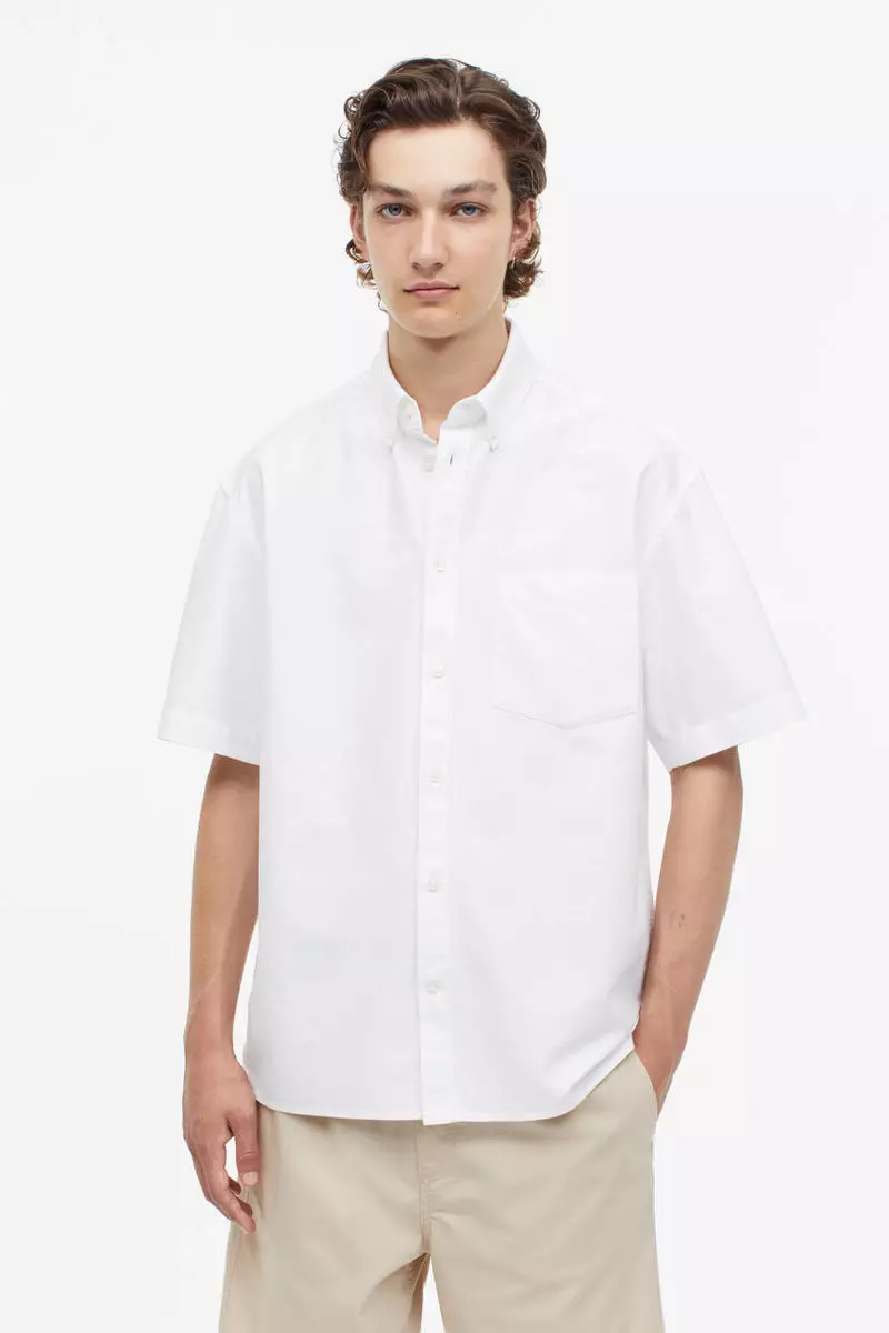 Relaxed fit oxford clearance shirt