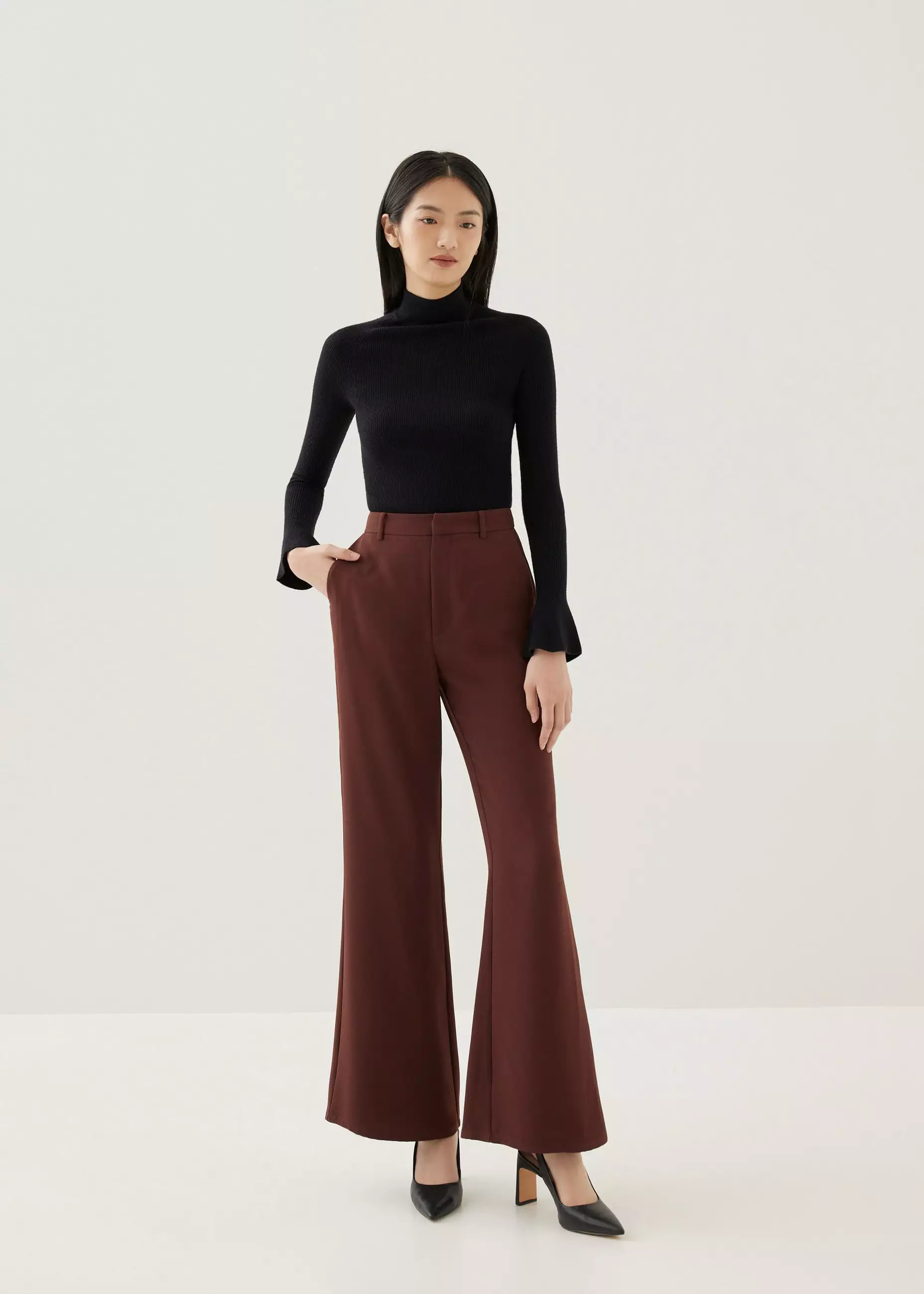 Celana Wanita - Pvara Regular Flare Pants