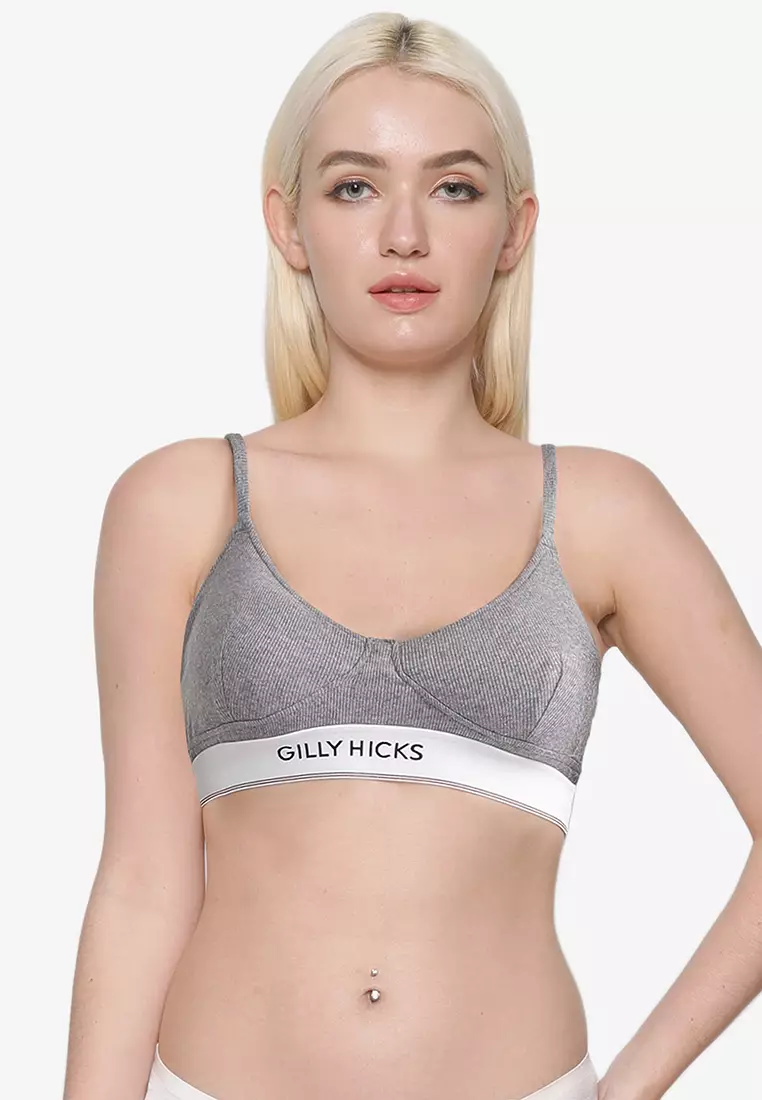 Hollister Gilly Hicks Active Recharge Straight-Neck Sports Bra
