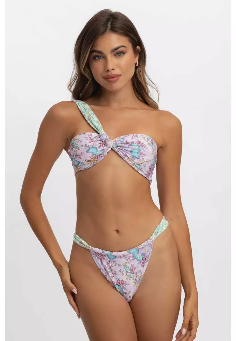 Giana Ruched Cheeky Bikini Bottoms / Siren Song