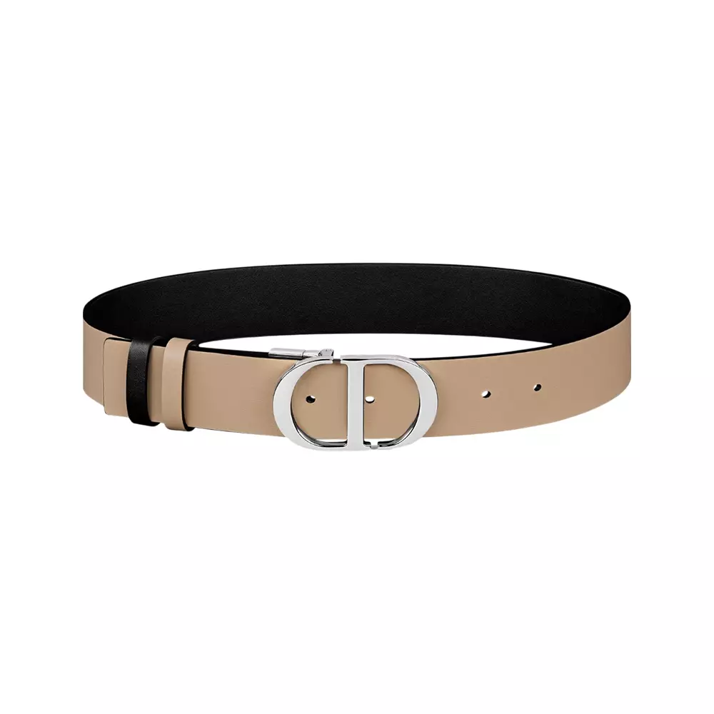 30 Montaigne Reversible Belt 35mm Black Biscuit