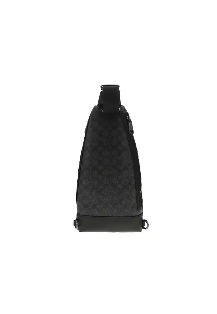 Men's Chest Bag Charcoal in Black CY801
