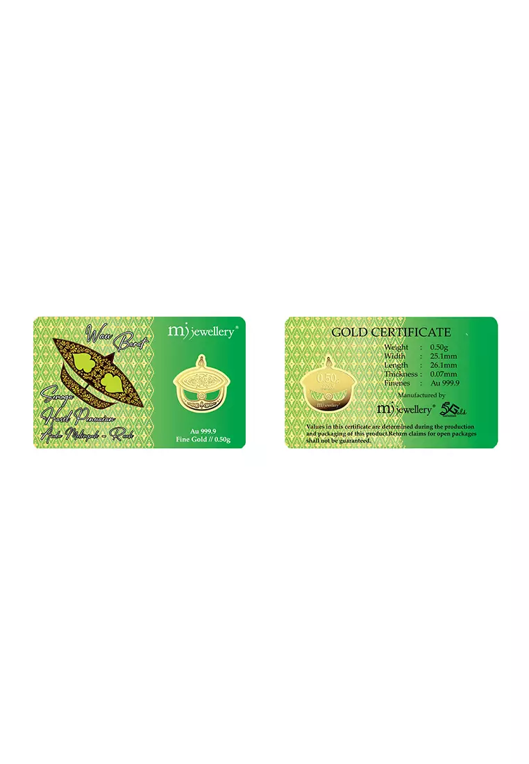5G Gold Collection 999.9/24K Wau Series Gold Bar (0.5g)