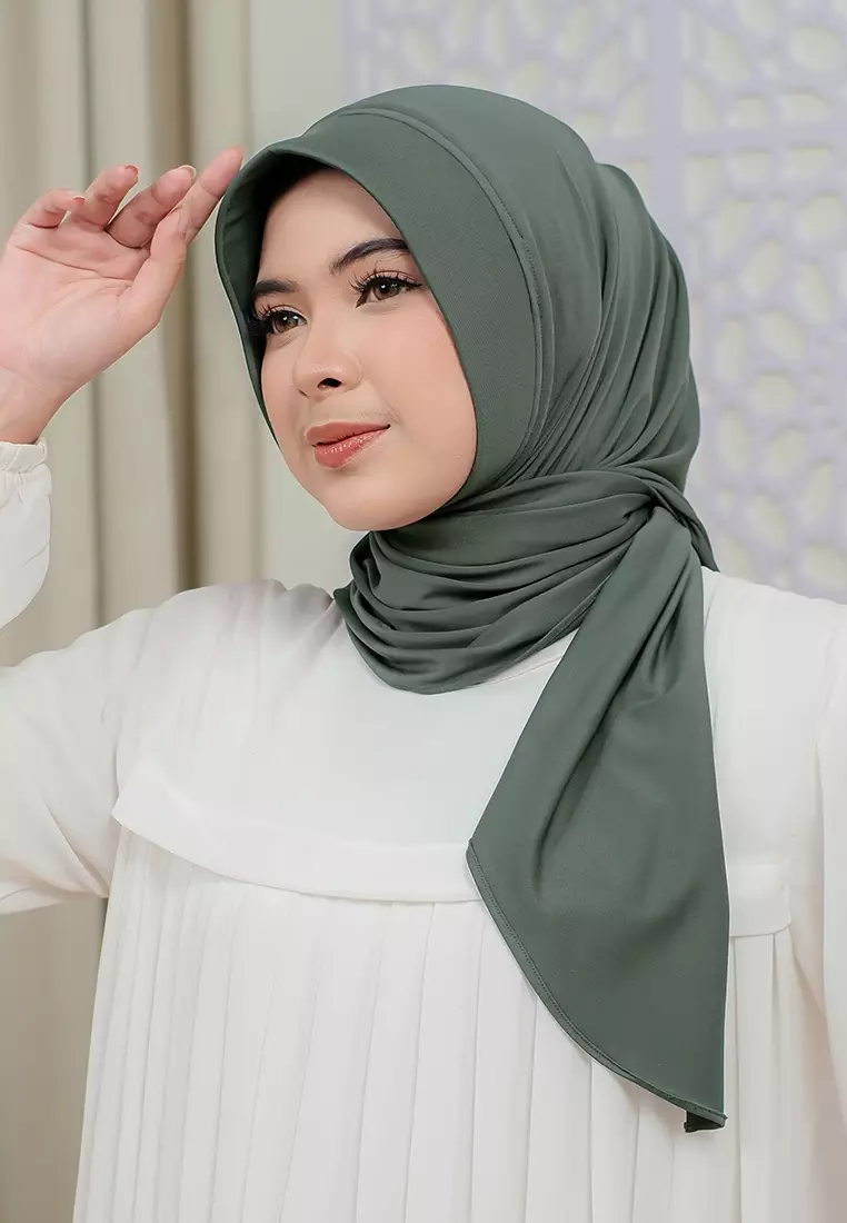 HIJAB INSTAN SOFTPAD AMEENA - PINE