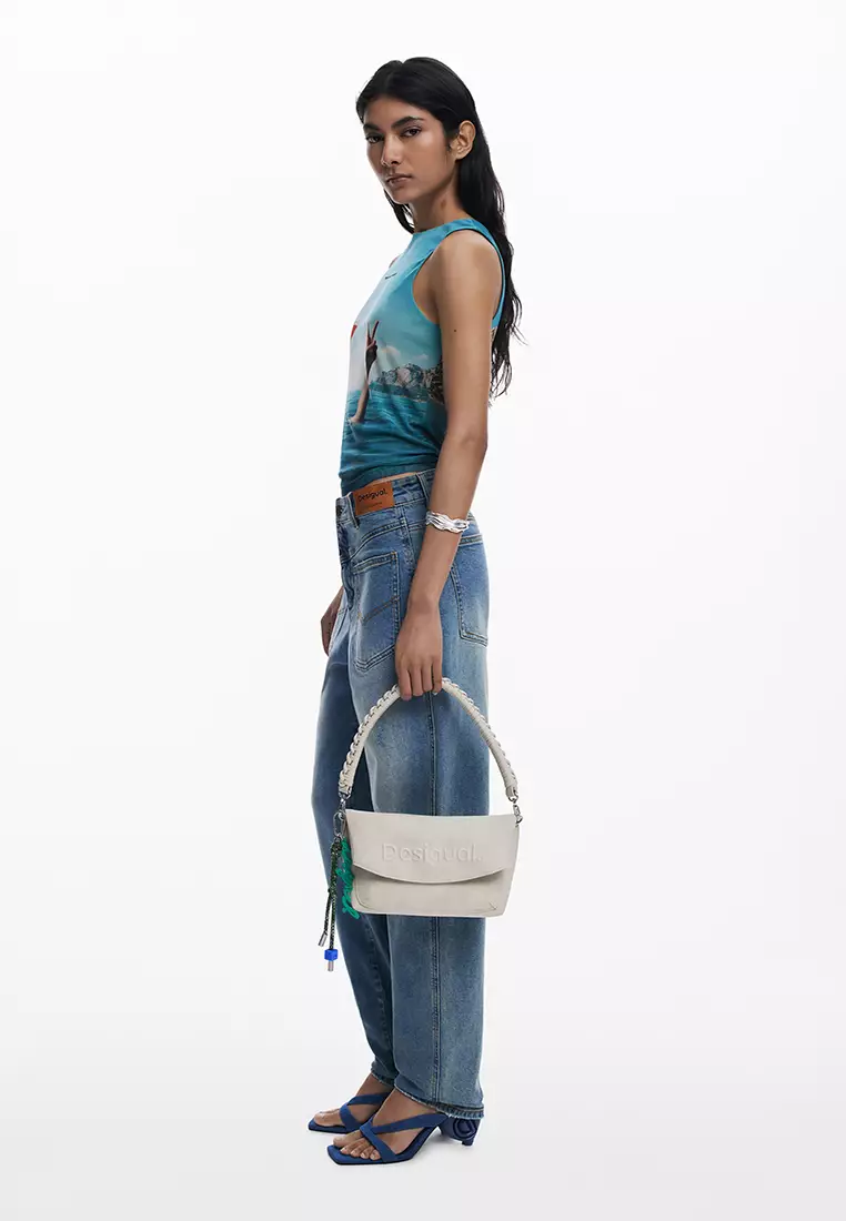 Medium 3D logo crossbody bag