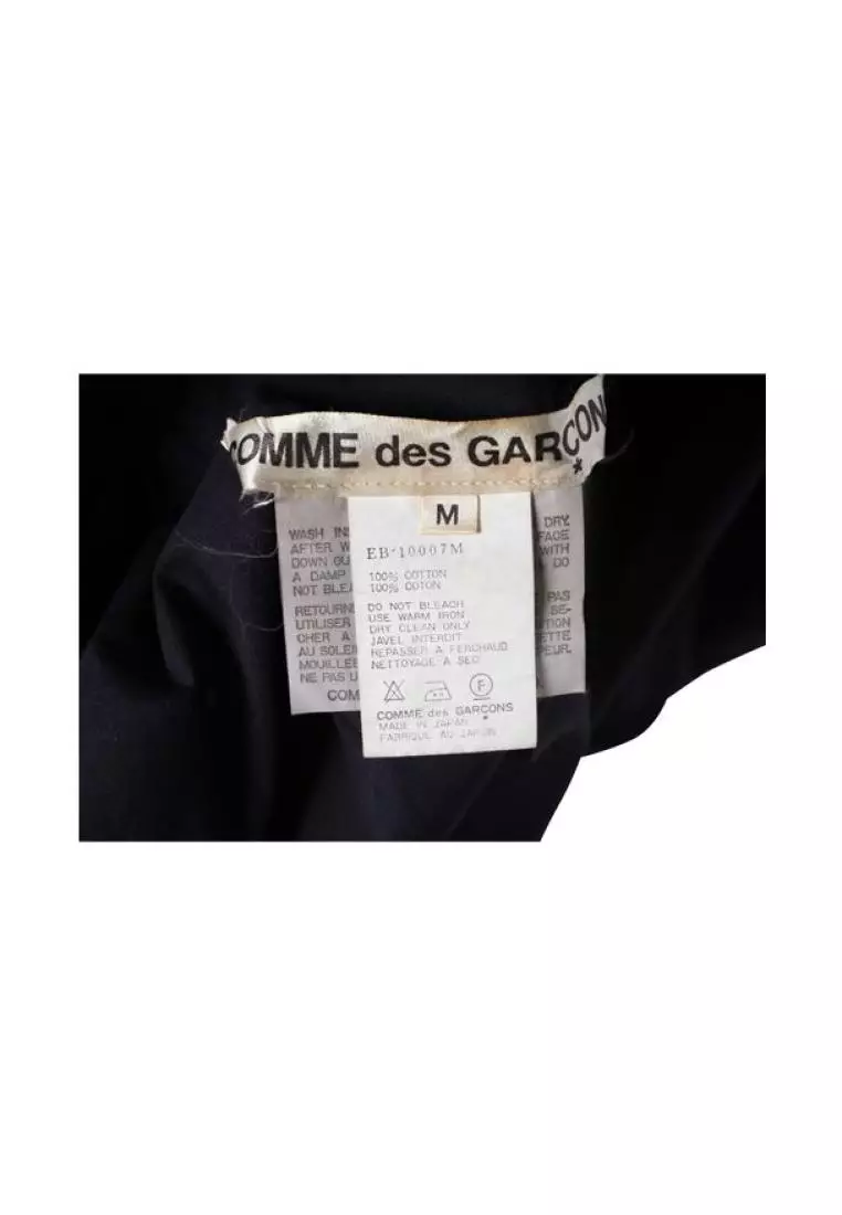 comme des garcons black button up