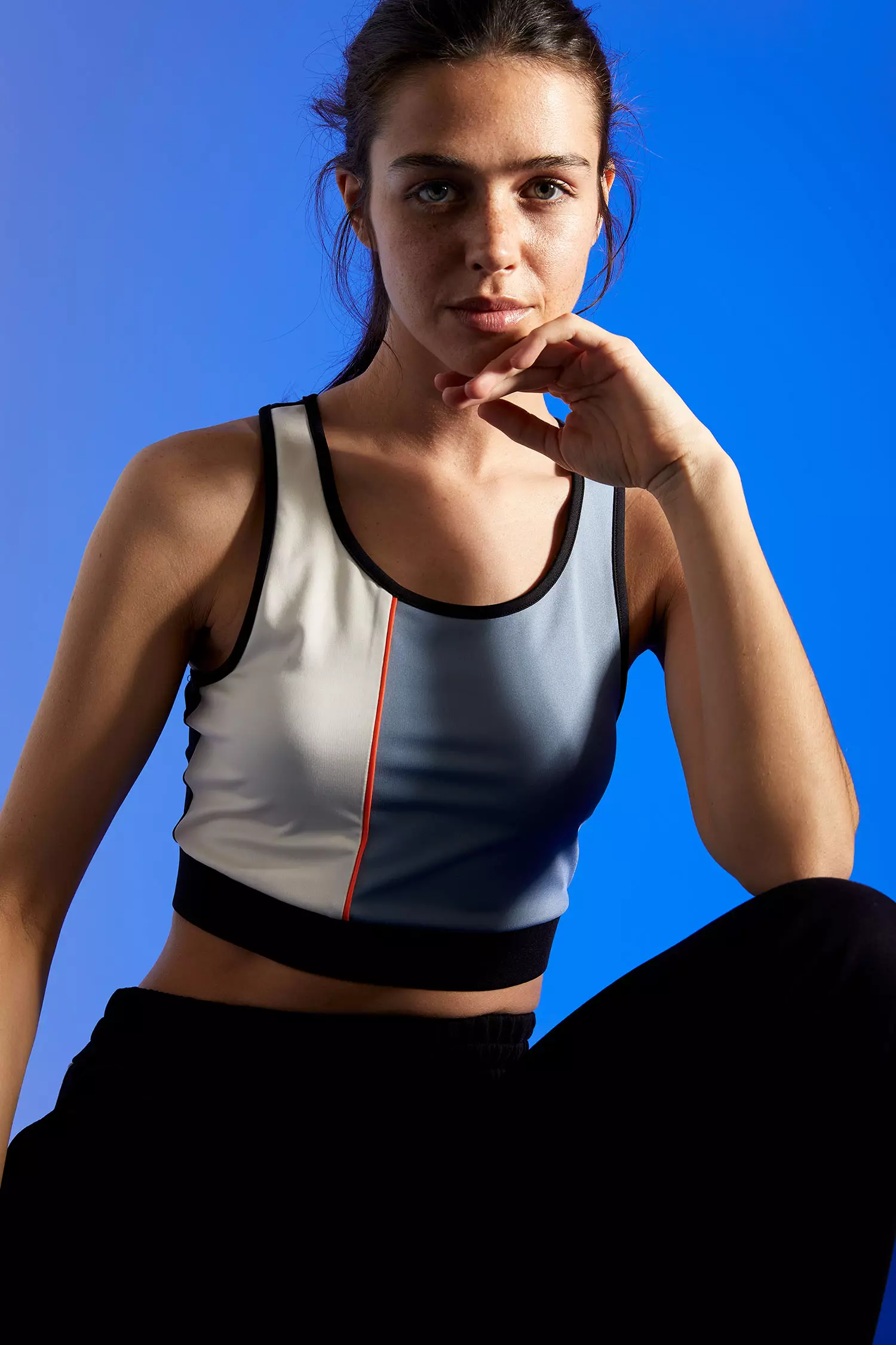 Buy DeFacto Color Block Halterneck Sports Bra Online