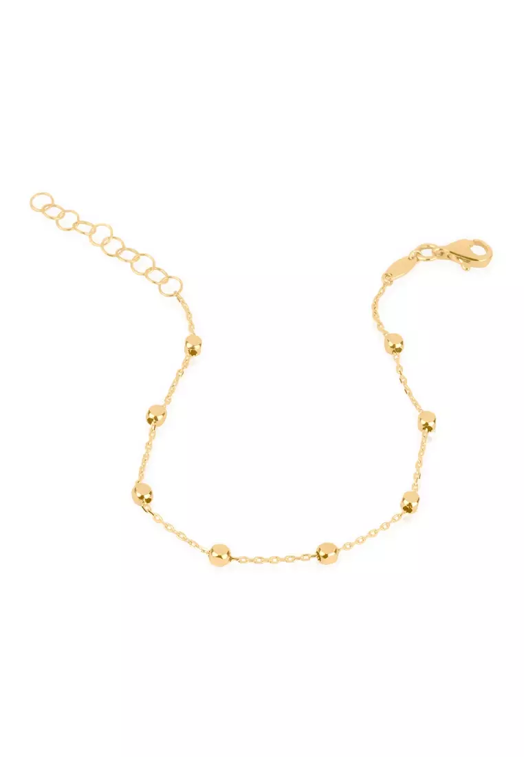 Sphere Chain Bracelet 14k Gold