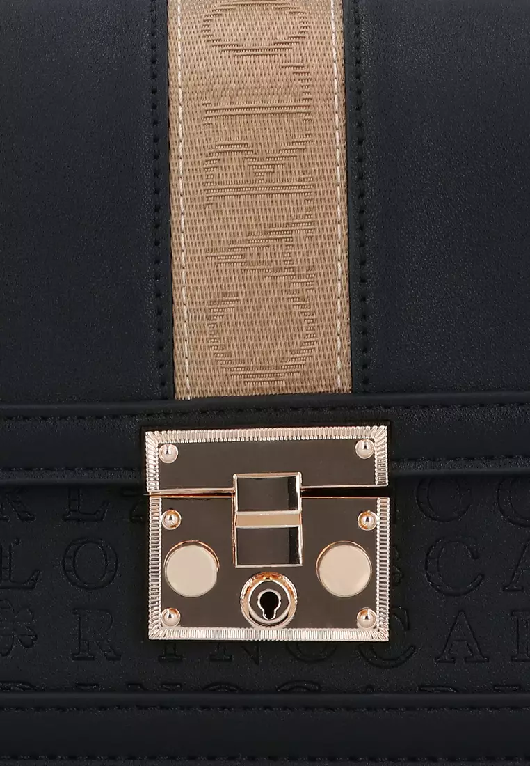 Black Logogram Crossbody