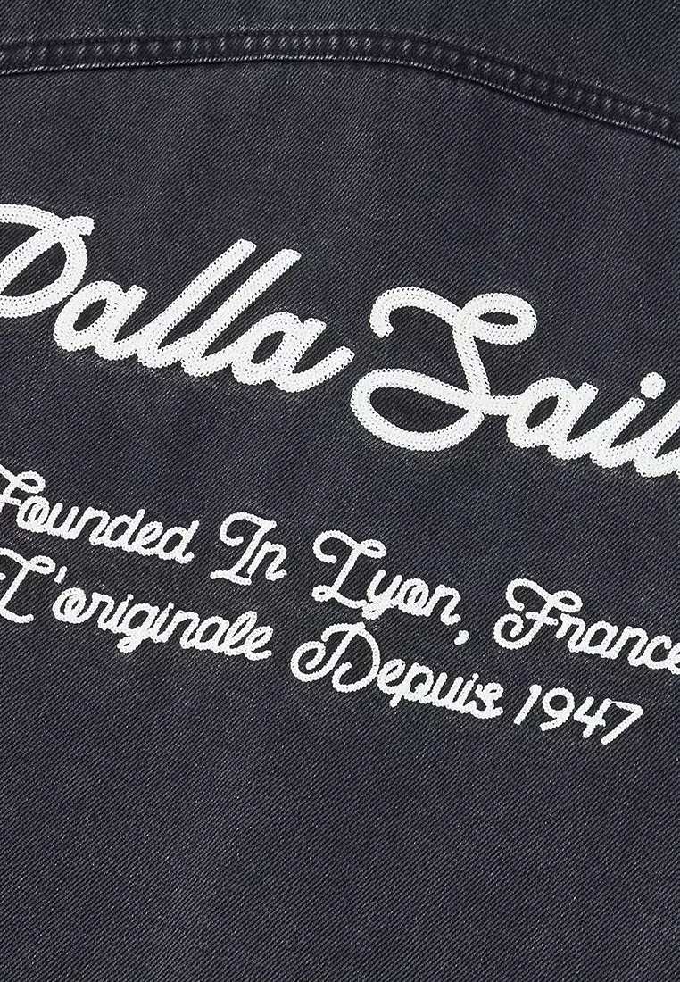 男裝 PALLADIUM LOGO 寬鬆長袖牛仔裇衫