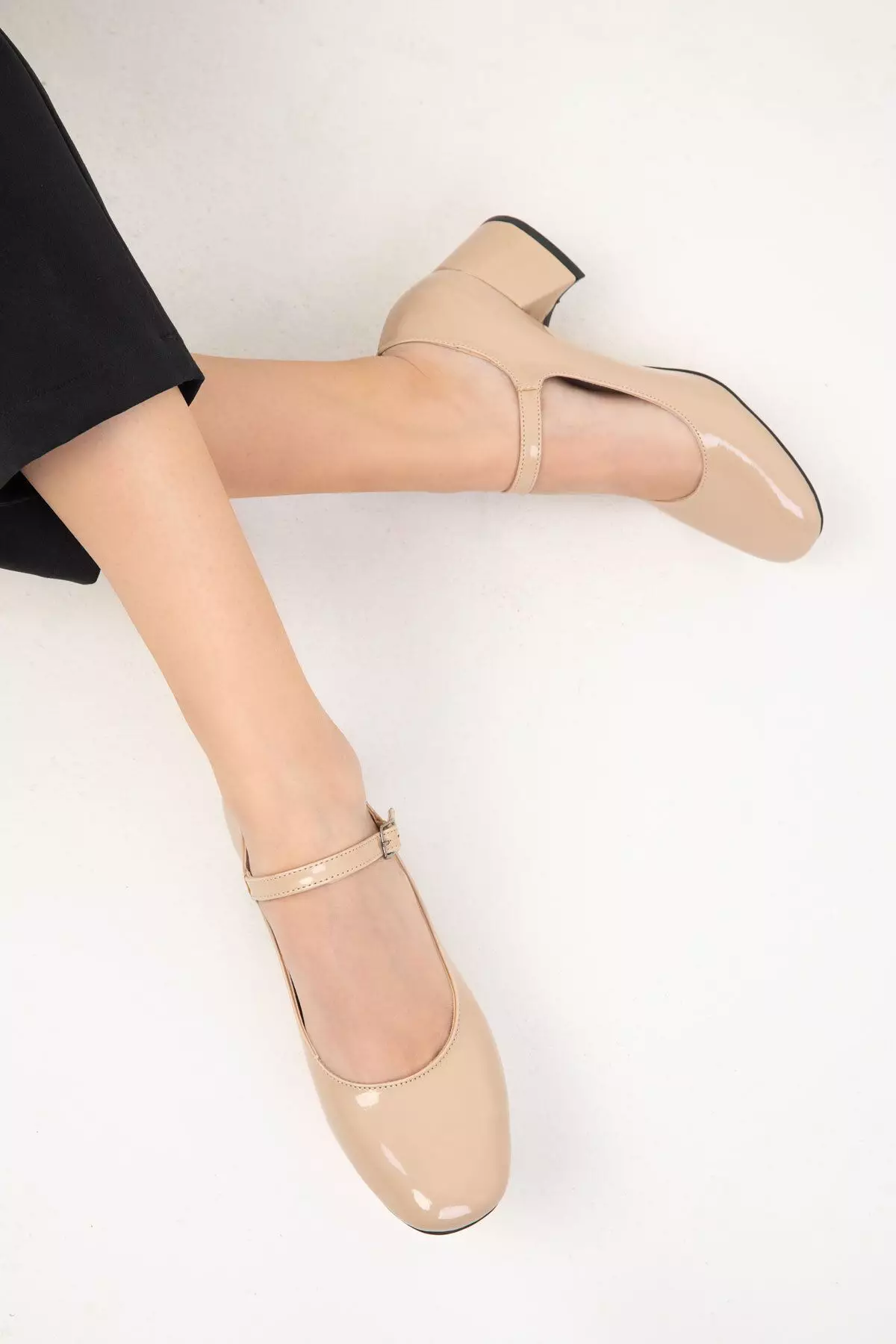 Ankle Strap Block Heels