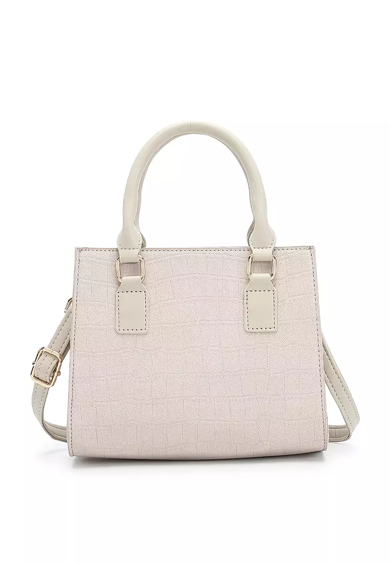 Women's Top Handle Bag / Sling Bag / Crossbody Bag (手拿袋 / 斜孭袋) - 米黃色