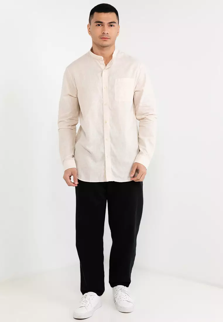 Mandarin Long Sleeve Shirt