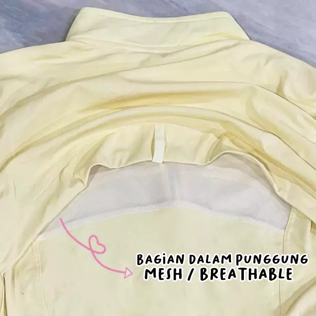 Fitwear Jaket / Jacket Olahraga Wanita YUHA HIGHNECK BACKMESH - BABY PINK