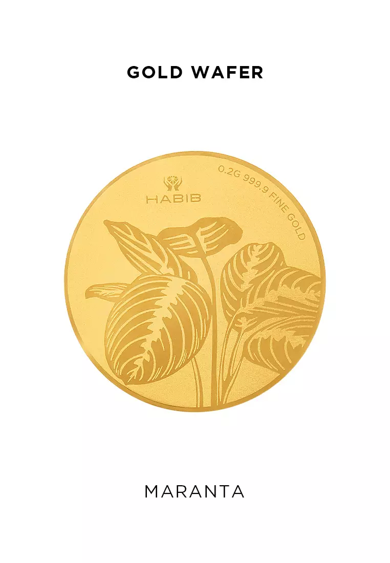 HABIB Tropical Plant Collection | 999.9 Gold Wafer Coin (0.20g)