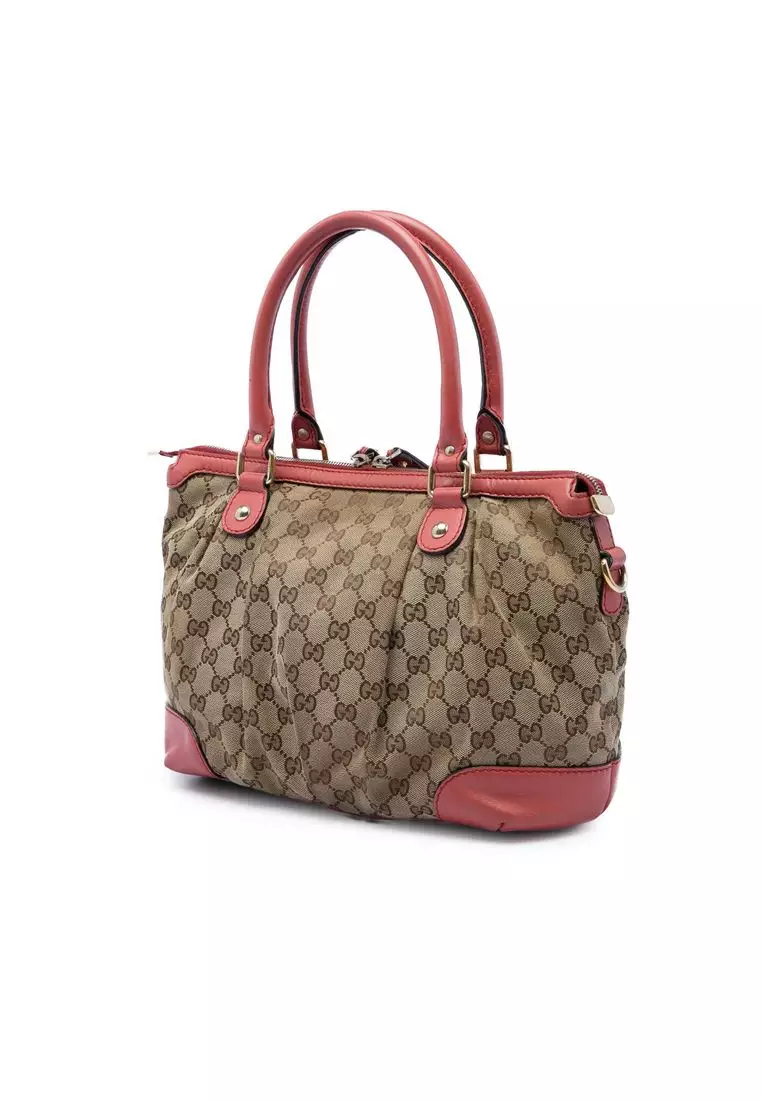 Pre-Loved Gucci Gg Canvas Sukey Satchel