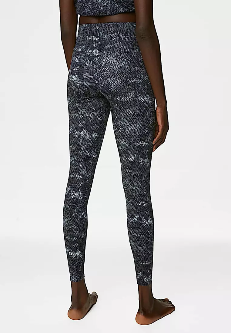 Go Balance Printed Wrap Waist Yoga Leggings
