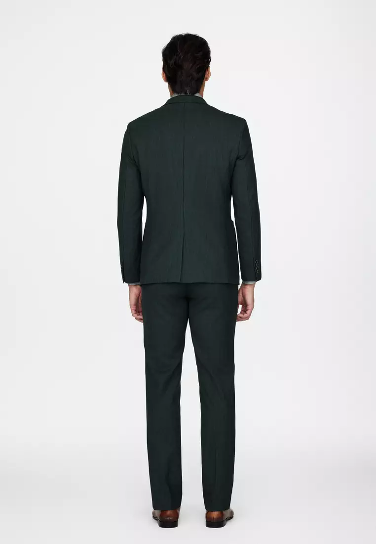 Wool Blend Suit Blazer