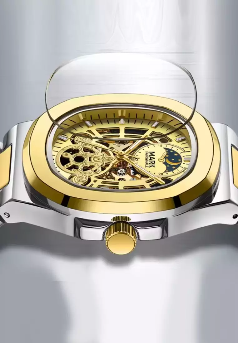 Unisex Automatic Watch, 40mm Stainless Steel Watch Case, Stainless Steel Bracelet