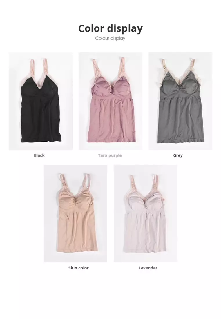 Unbuttoned Seamless Maternity Nursing Tank Top Bra