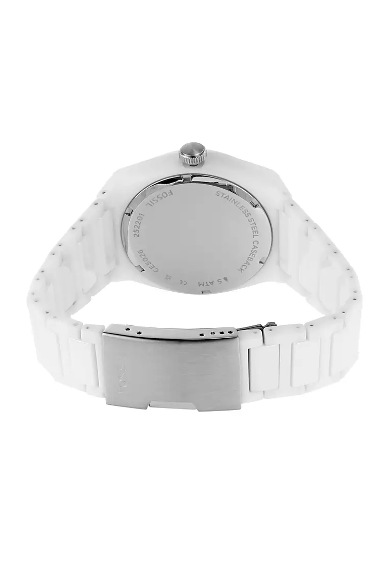 White fossil outlet watch