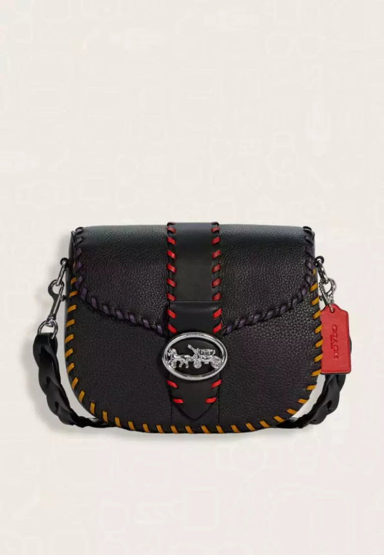 Jual Coach Coach Saddle Bag Black Multi Original 2024 ZALORA