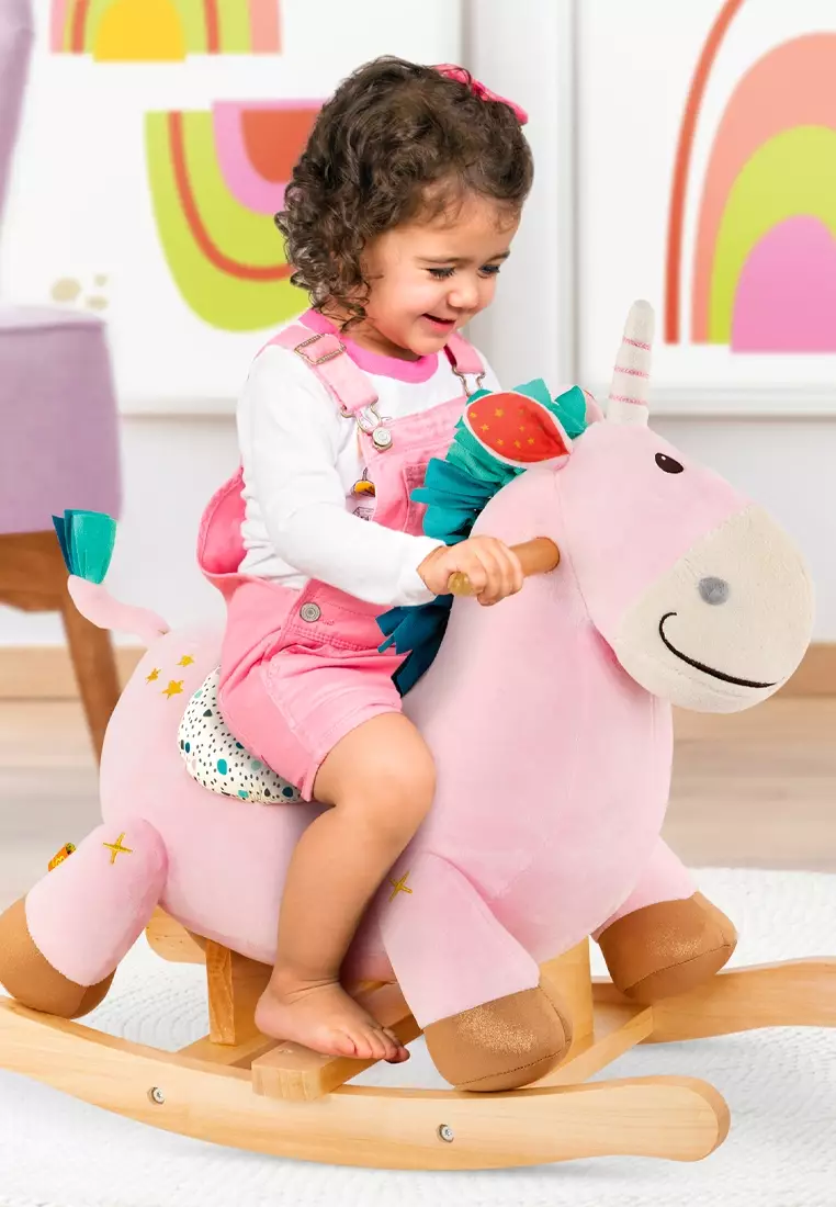 Buy B. TOYS Wooden Rocker Pink Unicorn For Kids 2024 Online | ZALORA ...