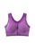 Glamorbit purple Purple Front-Zip Sports Bra FFA69USE776133GS_1